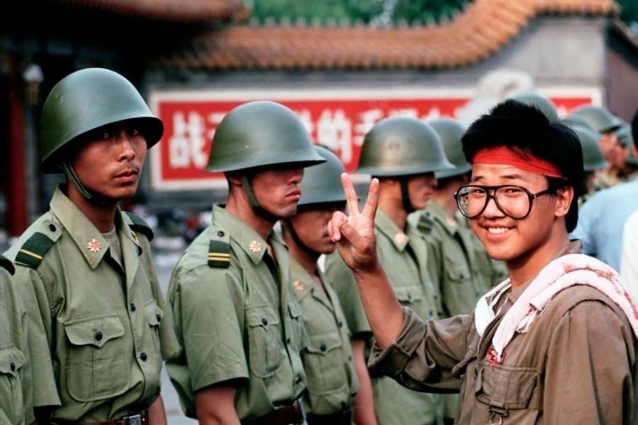 This is a photo from the Tiananmen Square incident.