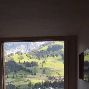 View from a Swiss hotel window