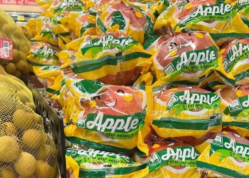Current status of apples, up 80%