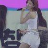 (SOUND)Yuna, a white sleeveless cleavage girl with bowed cleavage