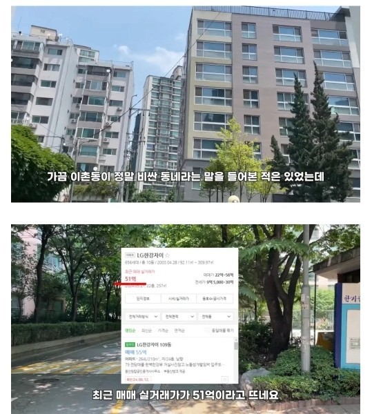 The lives of people who live in apartments worth 5 billion won in Korea