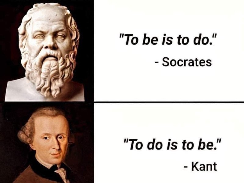 A quote from Socrates and Kant