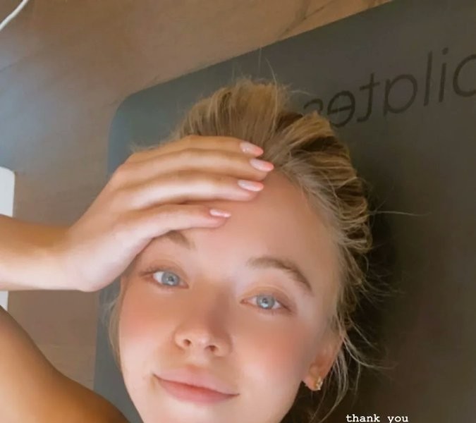 Sydney Sweeney right after Pilates