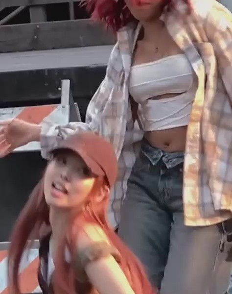 Behind the ABCD music video Twice Nayeon's fluttering thighs + buttocks